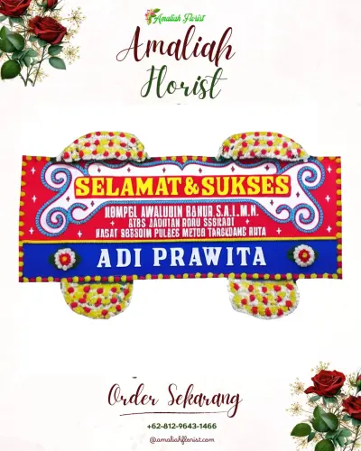 Karangan Bunga Ucapan Selamat di Surojoyo